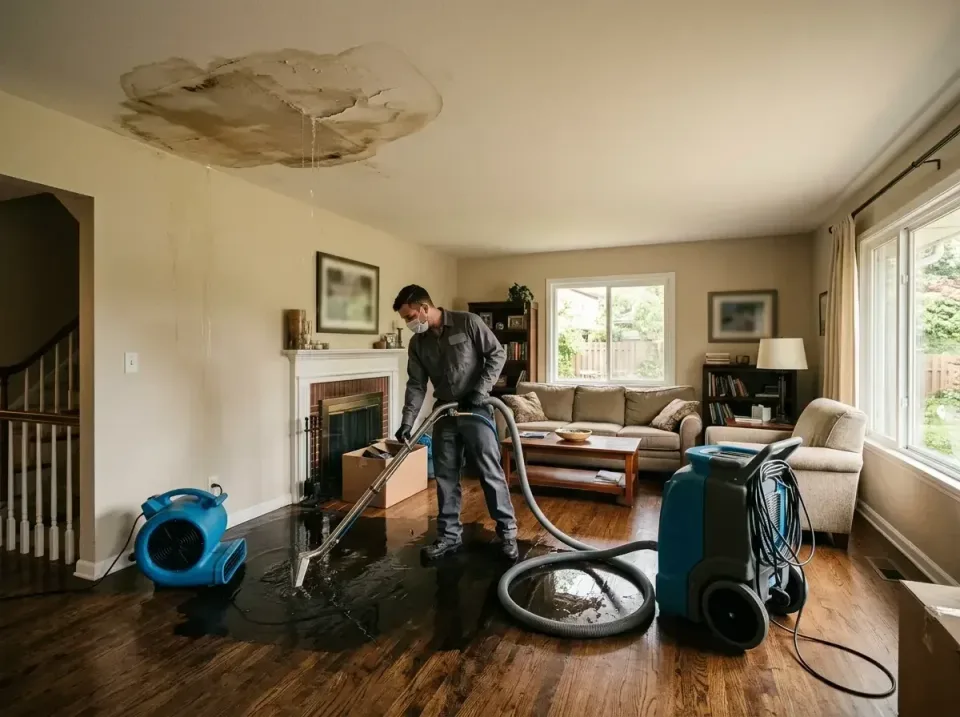 attic-pipe-burst-ceiling-drip-008 — frequently asked questions, Water Damage Restoration & Carpet Care in Rolla, MO